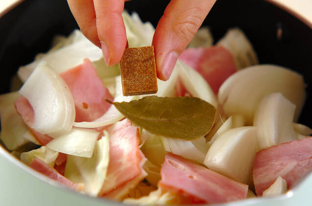 たっぷりキャベツのスープの作り方の手順4