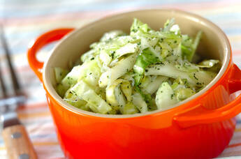 キャベツのからし酢和え