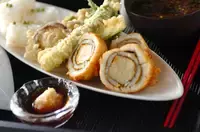 ハモの生麩巻き天ぷら