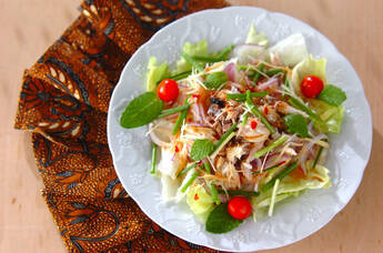 焼きサバサラダ