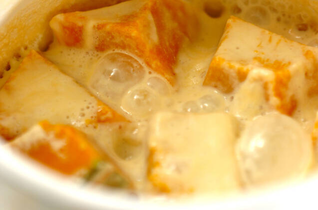 まろやかカボチャのミルク煮の作り方の手順3