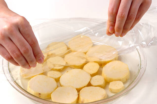 サツマイモ入り卵焼きの作り方の手順2