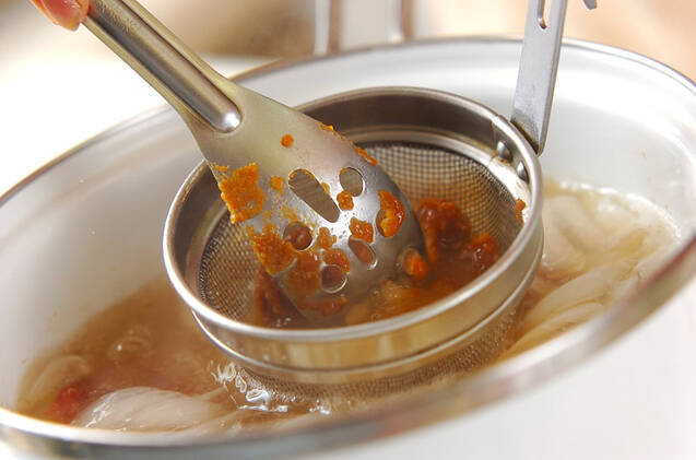 サツマイモのみそ汁の作り方の手順5