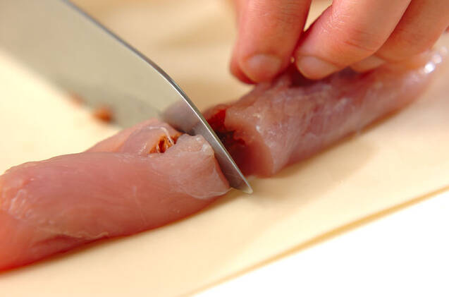 ささ身の梅肉はさみ揚げの作り方の手順9