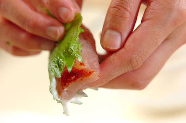 ささ身の梅肉はさみ揚げの作り方の手順10