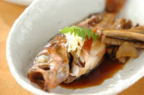 メバルとゴボウの煮付け