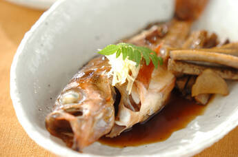 メバルとゴボウの煮付け