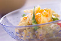 ナスと半熟卵のサラダ