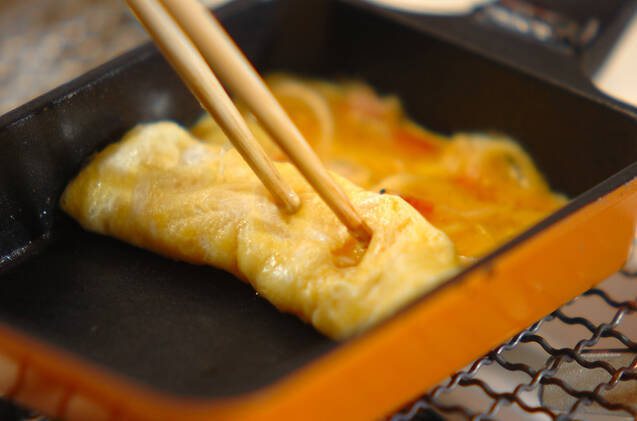 桜エビの卵焼きの作り方の手順3