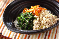 ひき肉で簡単！あっさり塩そぼろビビンバ