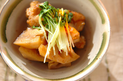 手羽元とレンコンのこっくり煮