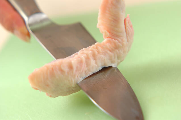 鶏スープご飯の作り方の手順1