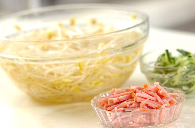 豆モヤシの中華サラダの作り方の手順1