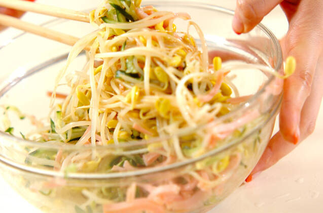 豆モヤシの中華サラダの作り方の手順6