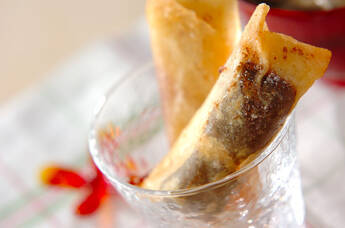 デザート揚げ春巻き