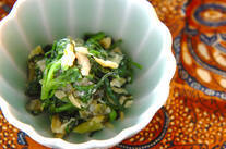 菊菜のワサビ和え