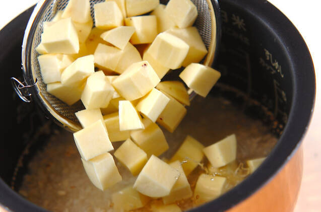 サツマイモの雑穀ご飯の作り方の手順3