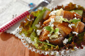 鶏照り焼きのサラダ仕立て