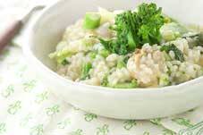 菜の花とハマグリのリゾット