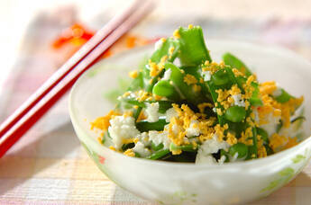 緑野菜のミモザサラダ