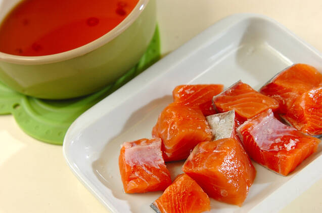 鮭のなます南蛮の作り方の手順1