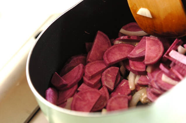 おばけの紫スープの作り方の手順8