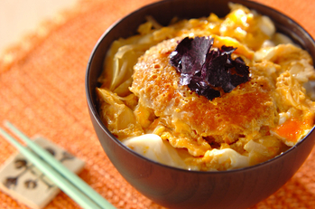 コロッケの卵とじ丼