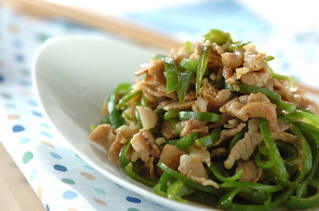 豚ピーマンカレー炒め