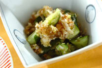 キュウリのネギザーサイ和え
