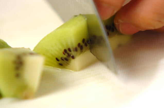 アロエキウイヨーグルトの作り方の手順2