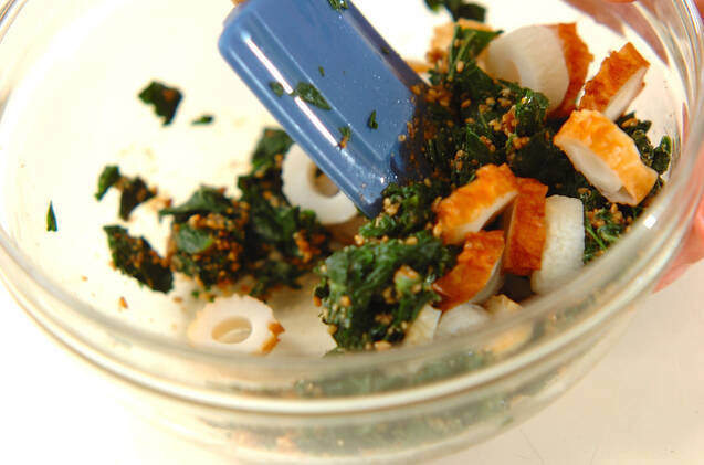 モロヘイヤのゴマ和えの作り方の手順5