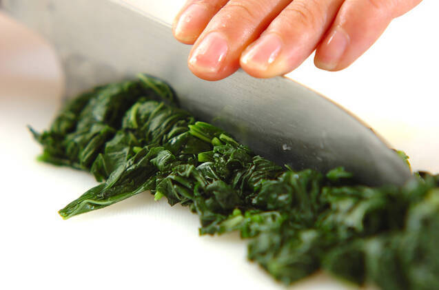 モロヘイヤのゴマ和えの作り方の手順4