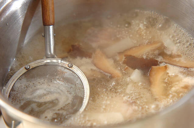 鯛の具だくさん汁の作り方の手順5