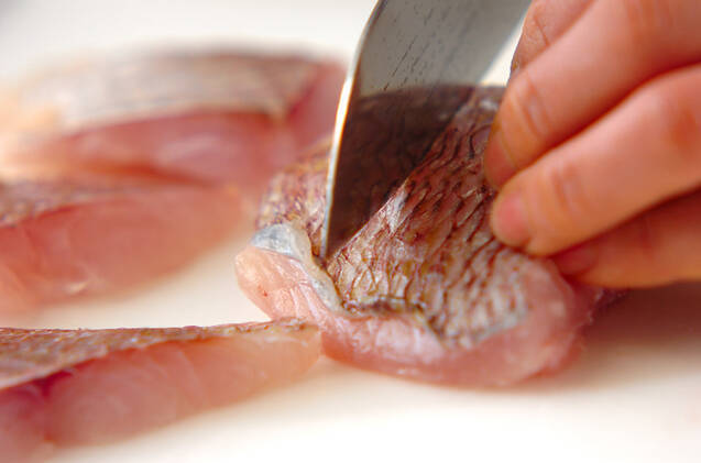 鯛の具だくさん汁の作り方の手順1