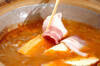 豆腐と豚肉のチゲ鍋の作り方の手順8