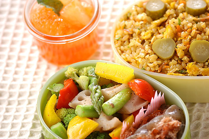 玄米のカレーチャーハン