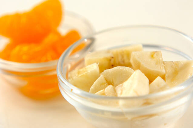 バナナみかんヨーグルトの作り方の手順1