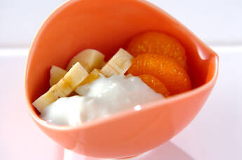 バナナみかんヨーグルト