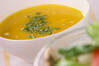カボチャの冷たいスープの作り方の手順