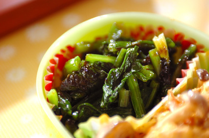 ホウレン草ののり和え