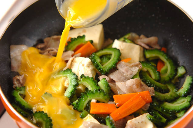 ゴーヤの炒め物の作り方の手順3