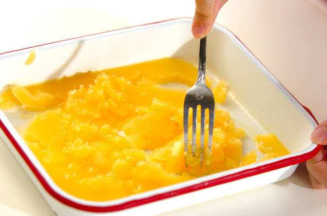 オレンジのグラニテの作り方の手順2