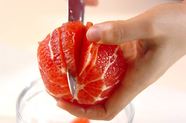 グレープフルーツヨーグルトの作り方の手順1