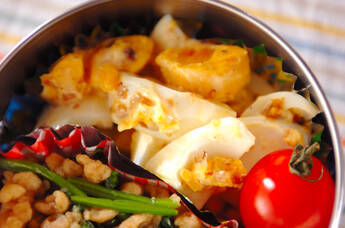 ゆで卵のふりかけ和え