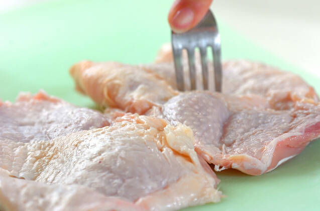 チキンのクリームレモンソースの作り方の手順1