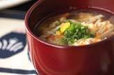 エノキのかきたま汁