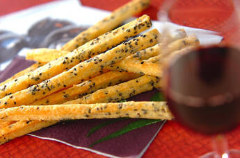 ワインにぴったり、黒ゴマスティック