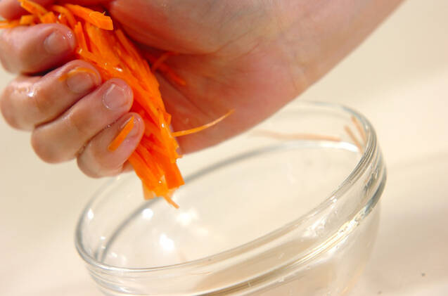 ニンジンのマリネの作り方の手順1