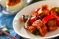 揚げサバの甘酢炒め