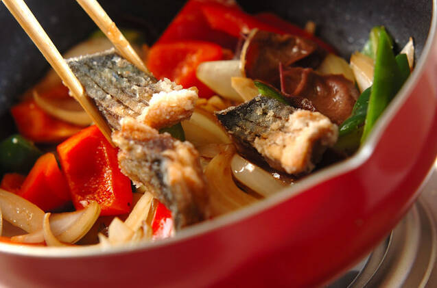 揚げサバの甘酢炒めの作り方の手順9